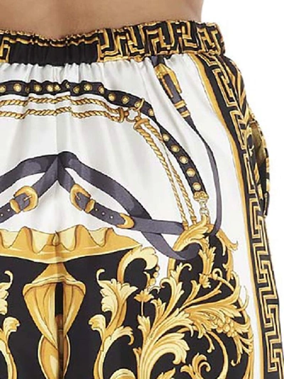 Shop Versace Barocco Printed Skirt In Multi
