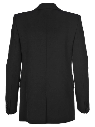 Shop Saint Laurent Tailored Blazer In Black