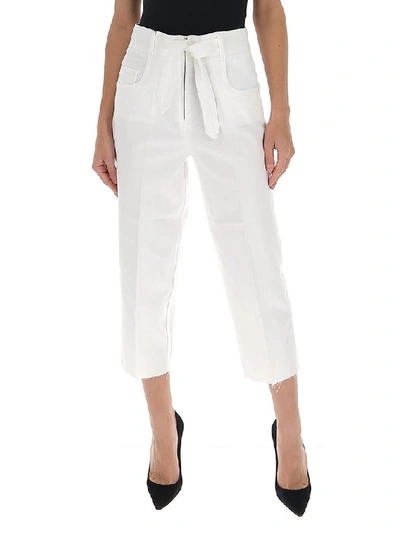 Shop Pinko Belted Straight In White