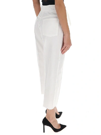 Shop Pinko Belted Straight In White