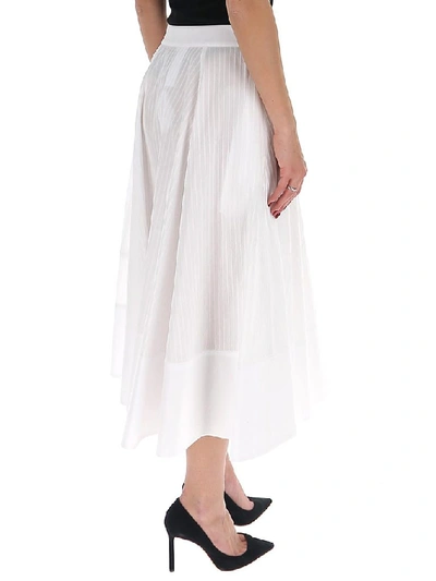 Shop Loewe Flared Skirt In White