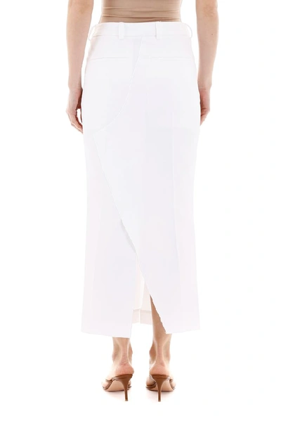 Shop Marni Slit Maxi Skirt In White