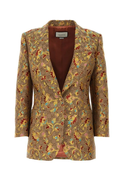 Shop Gucci Gg Ramage Jacket In Multi