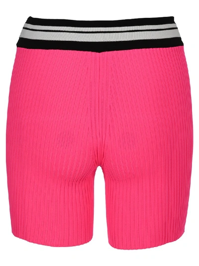 Shop Gcds Ribbed Bike Shorts In Pink