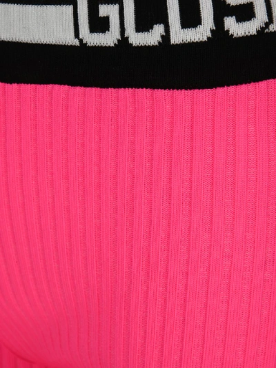 Shop Gcds Ribbed Bike Shorts In Pink