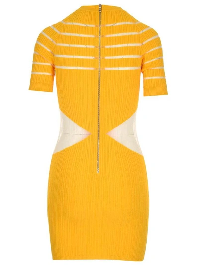 Shop Balmain Cut In Yellow