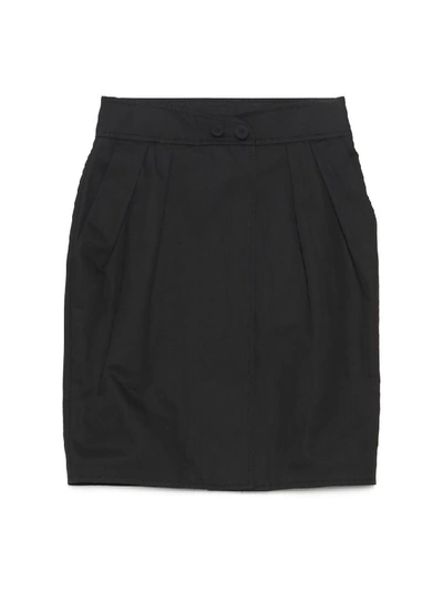 Shop Moschino Wrap Skirt In Black