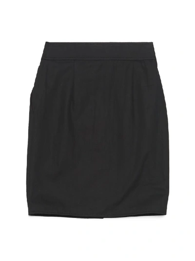 Shop Moschino Wrap Skirt In Black