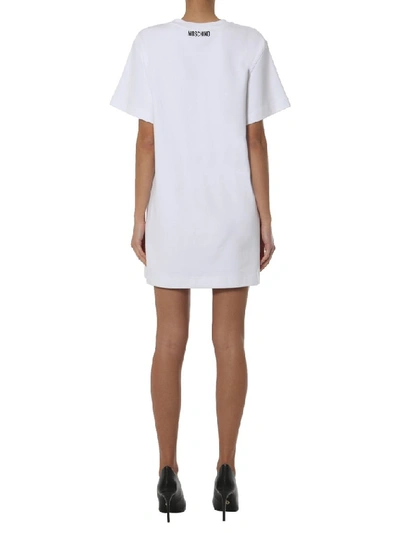 Shop Moschino Pumpkin Face T In White