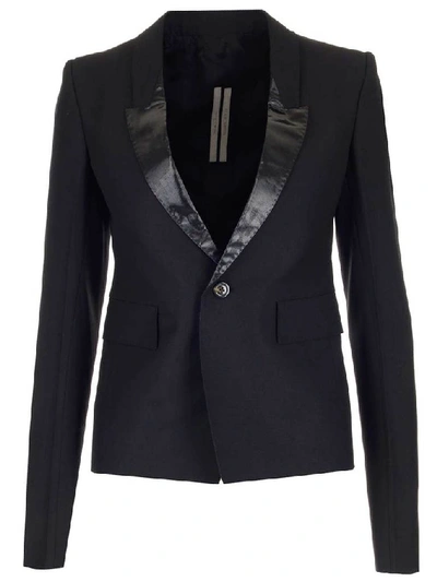 Shop Rick Owens Slim Fit Blazer In Black