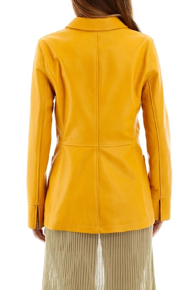 Shop Sies Marjan Raquel Pebbled Jacket In Yellow