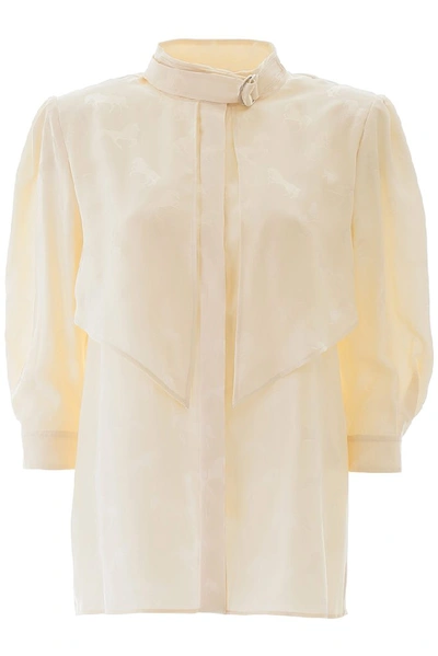 Shop Stella Mccartney Horse Patterned Blouse In White
