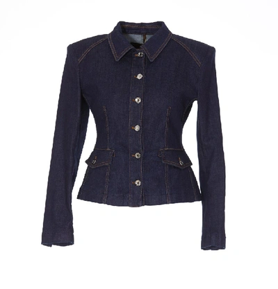 Shop Dolce & Gabbana Structured Denim Jacket In Blue