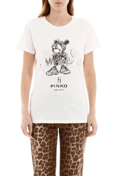 Shop Pinko I Am Unique Print T In White