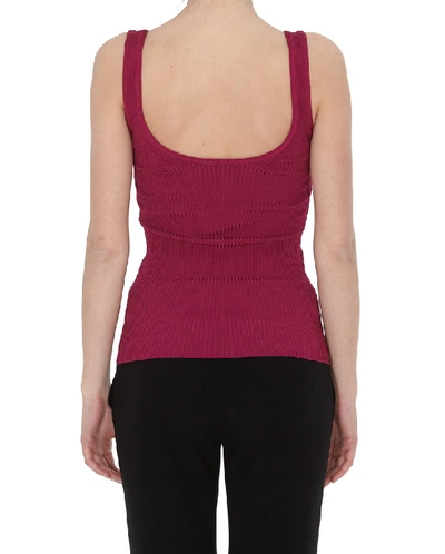 Shop Zimmermann Ribbed Tank Top In Purple