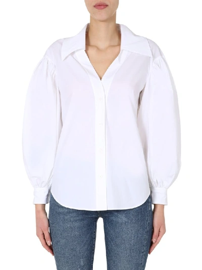 Shop Moschino Bullchic Print Shirt In White
