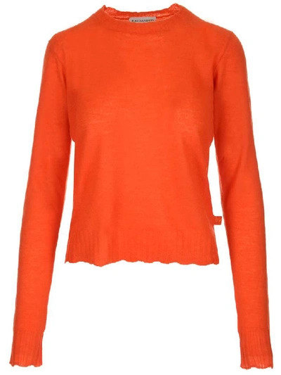 Shop Bottega Veneta Crewneck Sweater In Orange