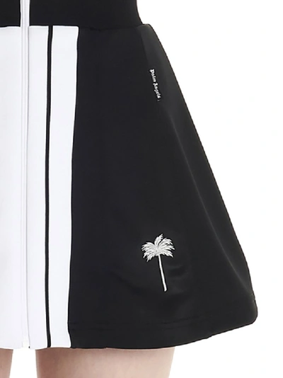 Shop Palm Angels Zipped Mini Skirt In Black