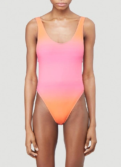 Shop Jacquemus La Maillot Camerio Swimsuit In Multi