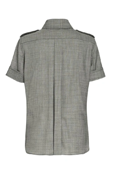 Shop Max Mara Multi Pocket Shirt In Grey