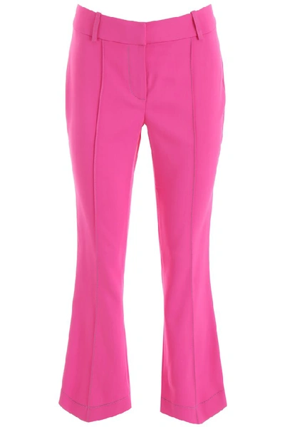Shop Sies Marjan Flared Cropped Trousers In Pink