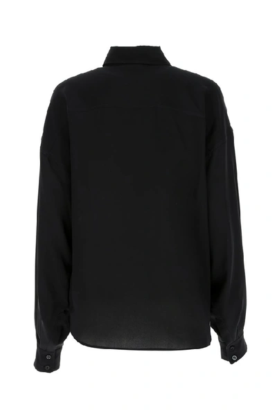 Shop Givenchy Floral Print Shirt In Black