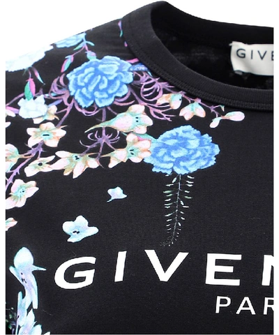 Shop Givenchy Floral Printed T In Black
