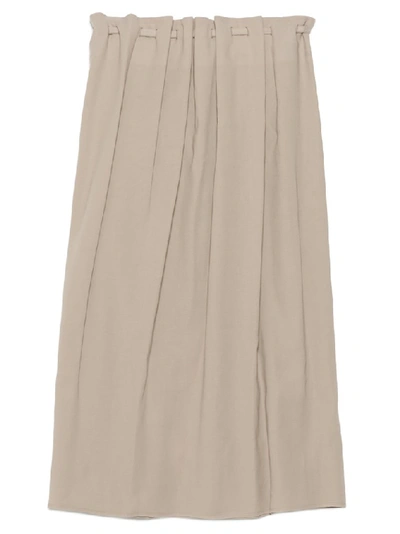 Shop Lemaire Ruffled Skirt In Beige