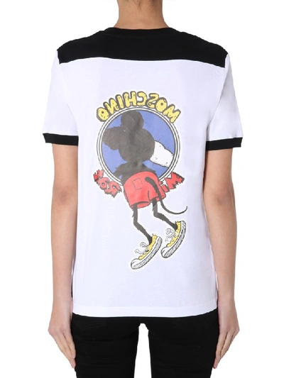 Shop Moschino Mickey Rat T In White