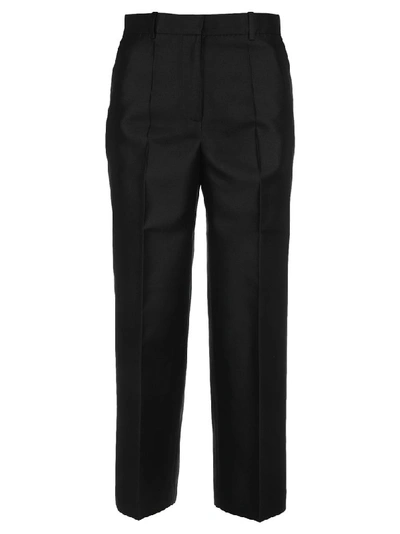 Shop Givenchy Cropped Trousers In Black