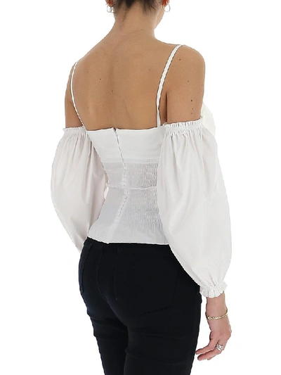 Shop Red Valentino Off Shoulder Blouse In White