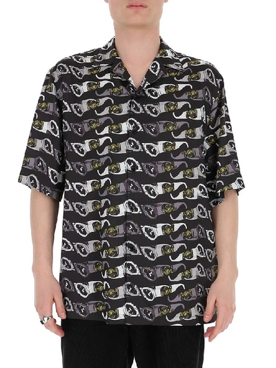 Shop Versace Sunglasses Print Shirt In Multi