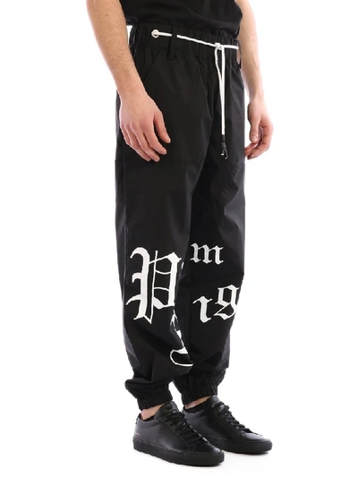 Shop Palm Angels New Gothic Sweatpants In Black