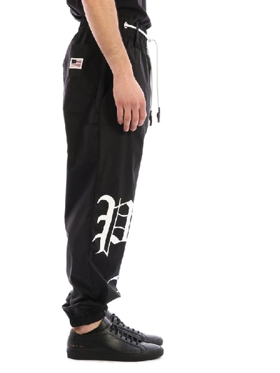 Shop Palm Angels New Gothic Sweatpants In Black