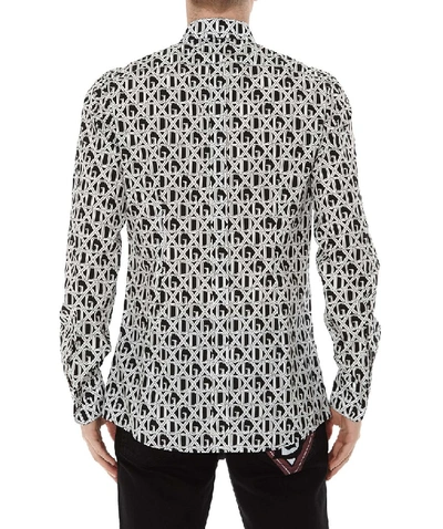 Shop Dolce & Gabbana All Over Logo Shirt In Multi