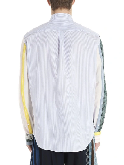 Shop Loewe Panelled Shirt In Multi