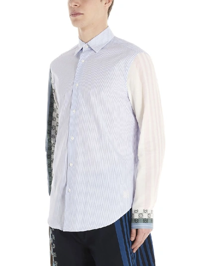 Shop Loewe Panelled Shirt In Multi