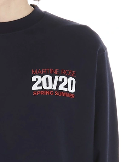 Shop Martine Rose Logo Sweatshirt In Blue