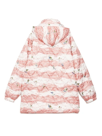 Martine Rose Ski Print Quilted Track Jacket In Pink | ModeSens