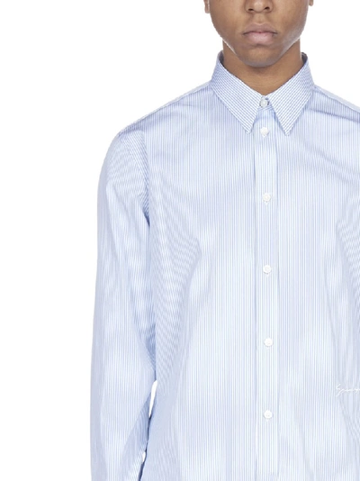 Shop Givenchy Striped Shirt In Blue