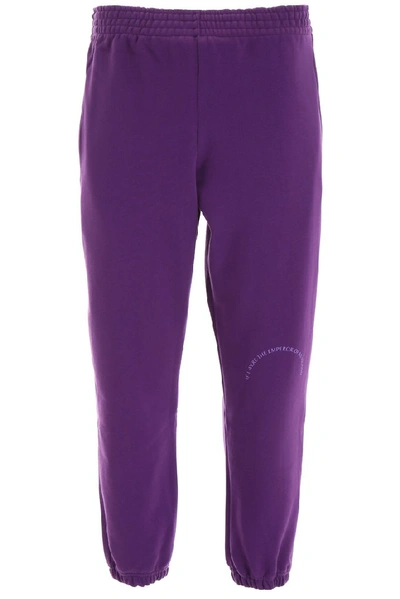 Shop Martine Rose Cuffed Track Pants In Purple