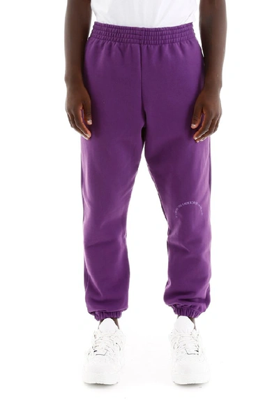 Shop Martine Rose Cuffed Track Pants In Purple