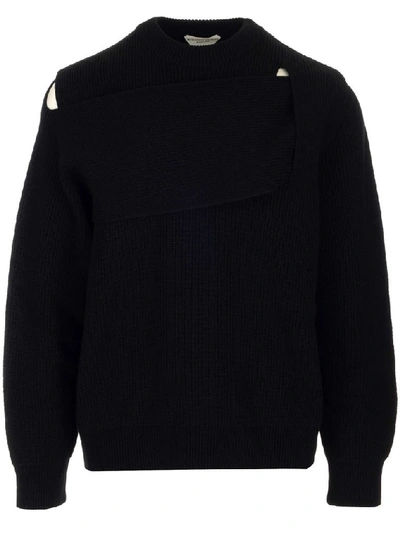 Bottega Veneta Deconstructed Knit Cashmere Sweater In Black | ModeSens