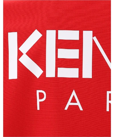 Shop Kenzo Logo Buttoned Jacket In Red