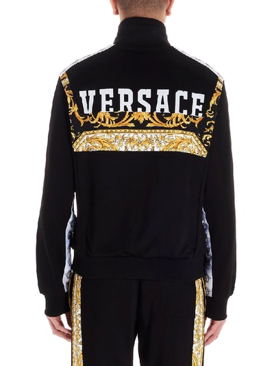 Zielig Peregrination kloof Versace Barocco Print Techno Jersey Track Jacket In Black | ModeSens