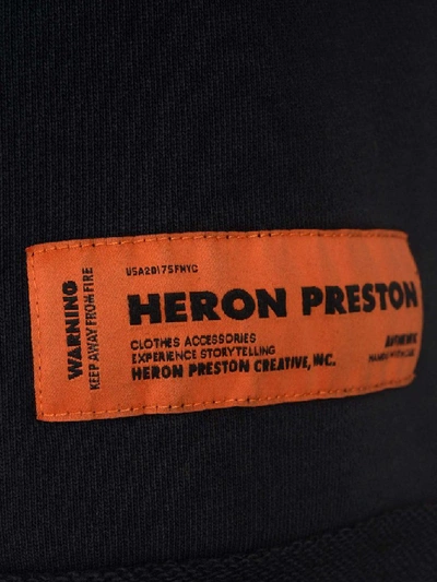 Shop Heron Preston Logo Track Shorts In Black