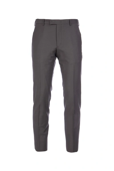 Shop Prada Cropped Trousers In Ferro