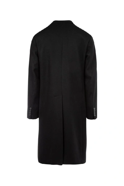 Shop Prada Single Breasted Coat In Black