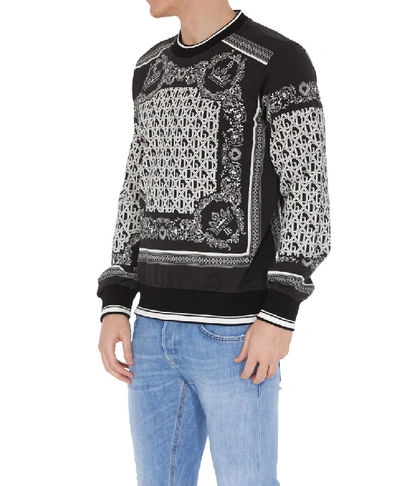 Shop Dolce & Gabbana Logo Motif Sweatshirt In Black