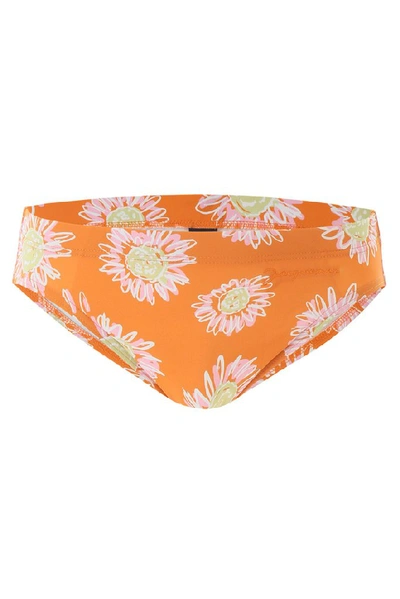 Shop Jacquemus Floral Printed Swimming Briefs In Orange